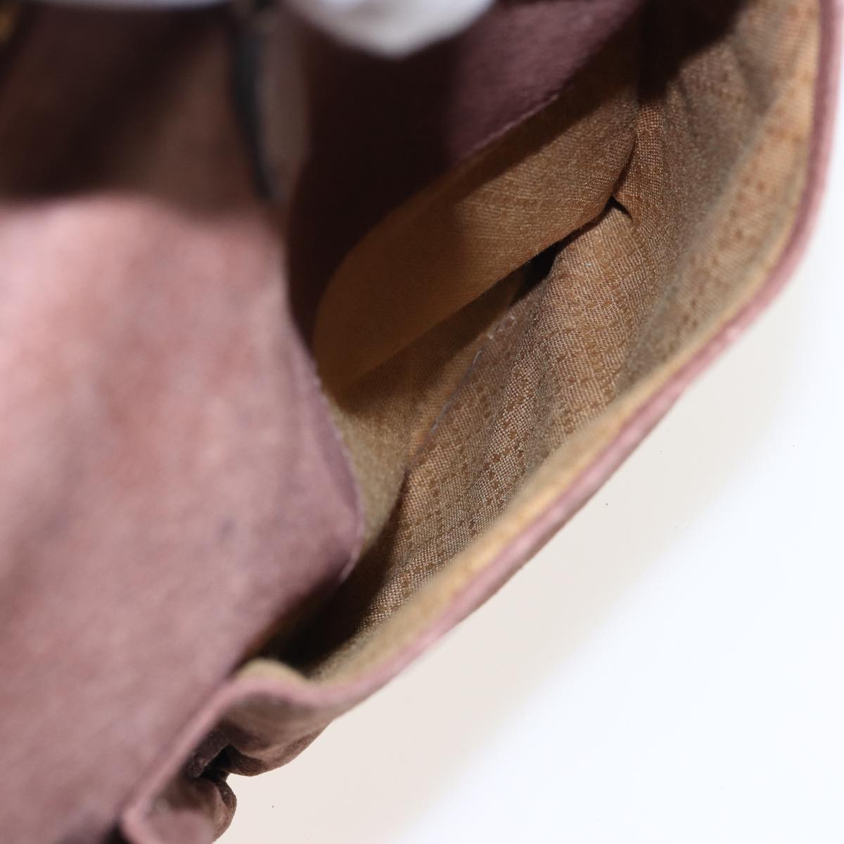GUCCI Bamboo Hand Bag Suede Leather 2way Brown 002 2855 0322 0 ep4371