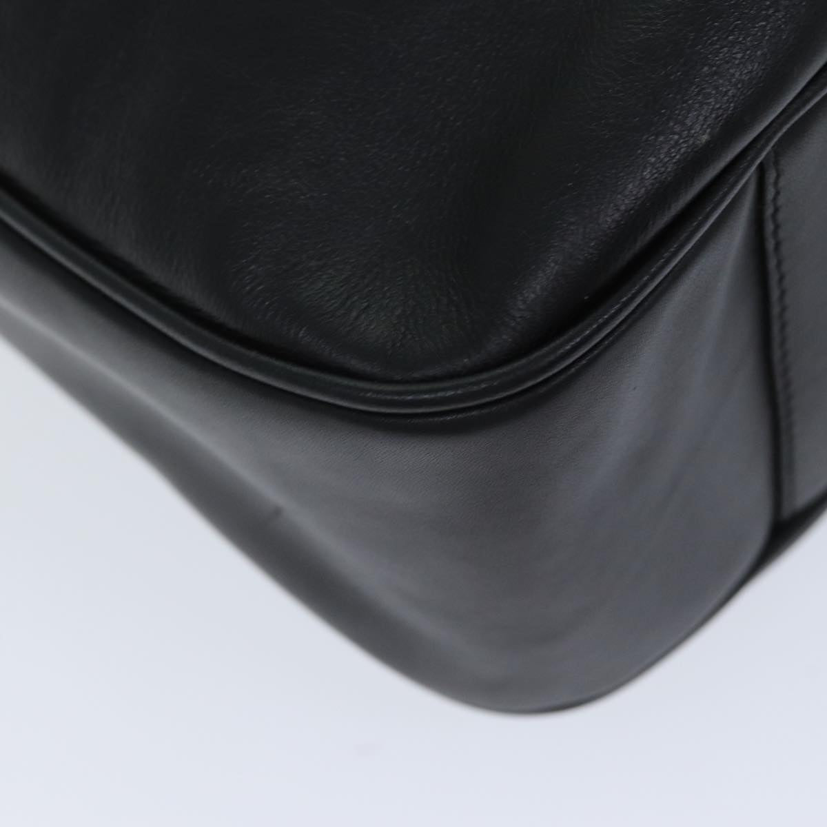 GUCCI Bamboo Shoulder Bag Leather 2way Black 001 1781 1577 ep4378