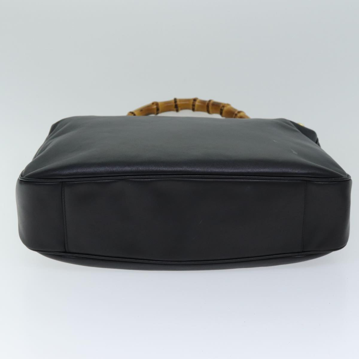 GUCCI Bamboo Shoulder Bag Leather 2way Black 001 1781 1577 ep4378