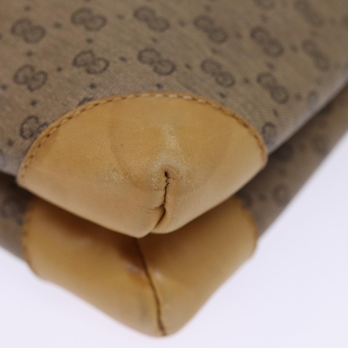 GUCCI Micro GG Supreme Shoulder Bag PVC Beige 49 007 5548 ep4382