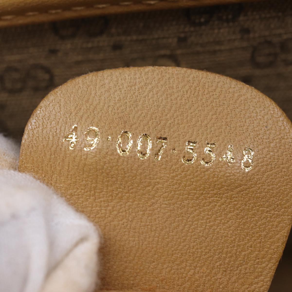 GUCCI Micro GG Supreme Shoulder Bag PVC Beige 49 007 5548 ep4382