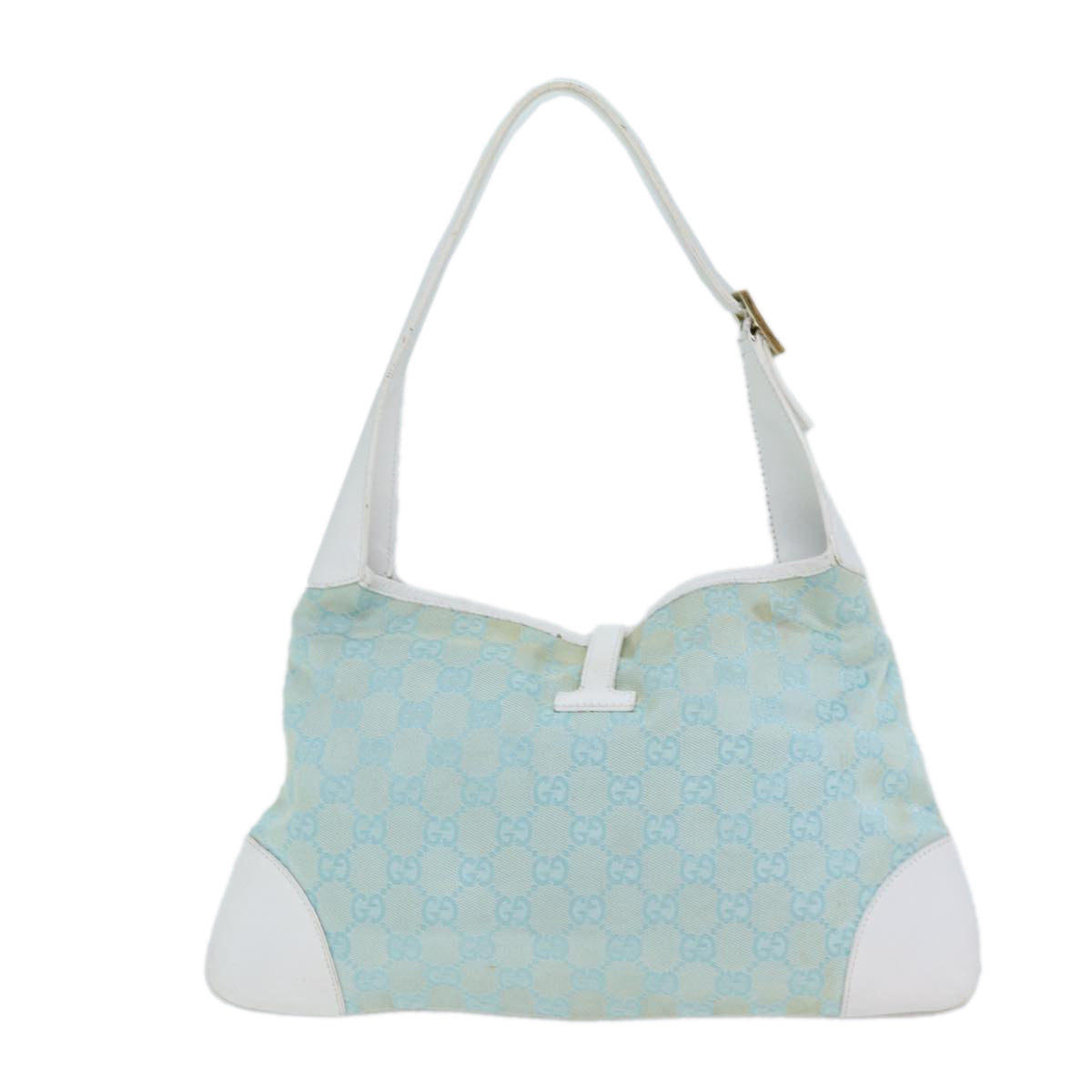 GUCCI GG Canvas Jackie Shoulder Bag Light Blue 001 4057 ep4384