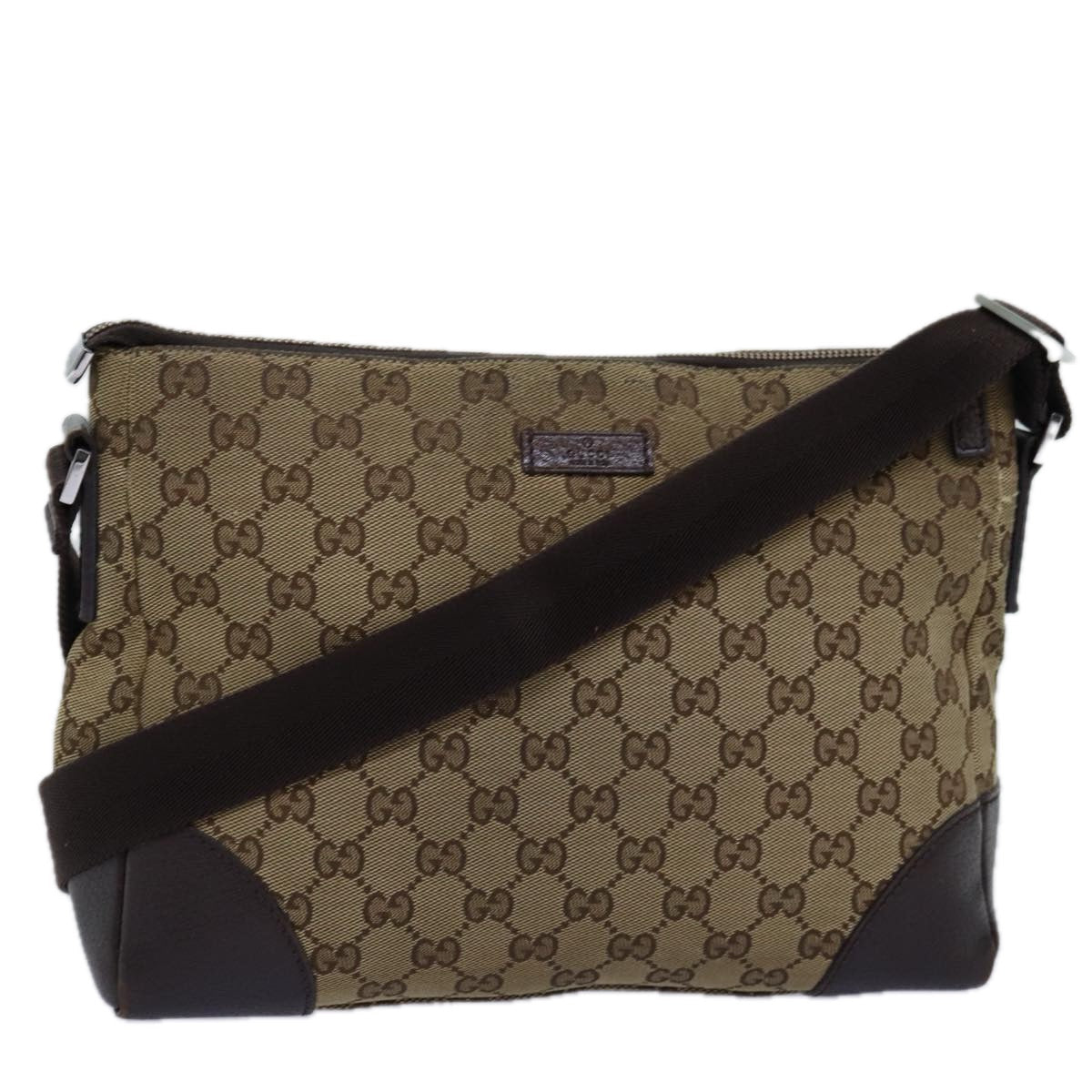 GUCCI GG Canvas Shoulder Bag Beige 114273 ep4391