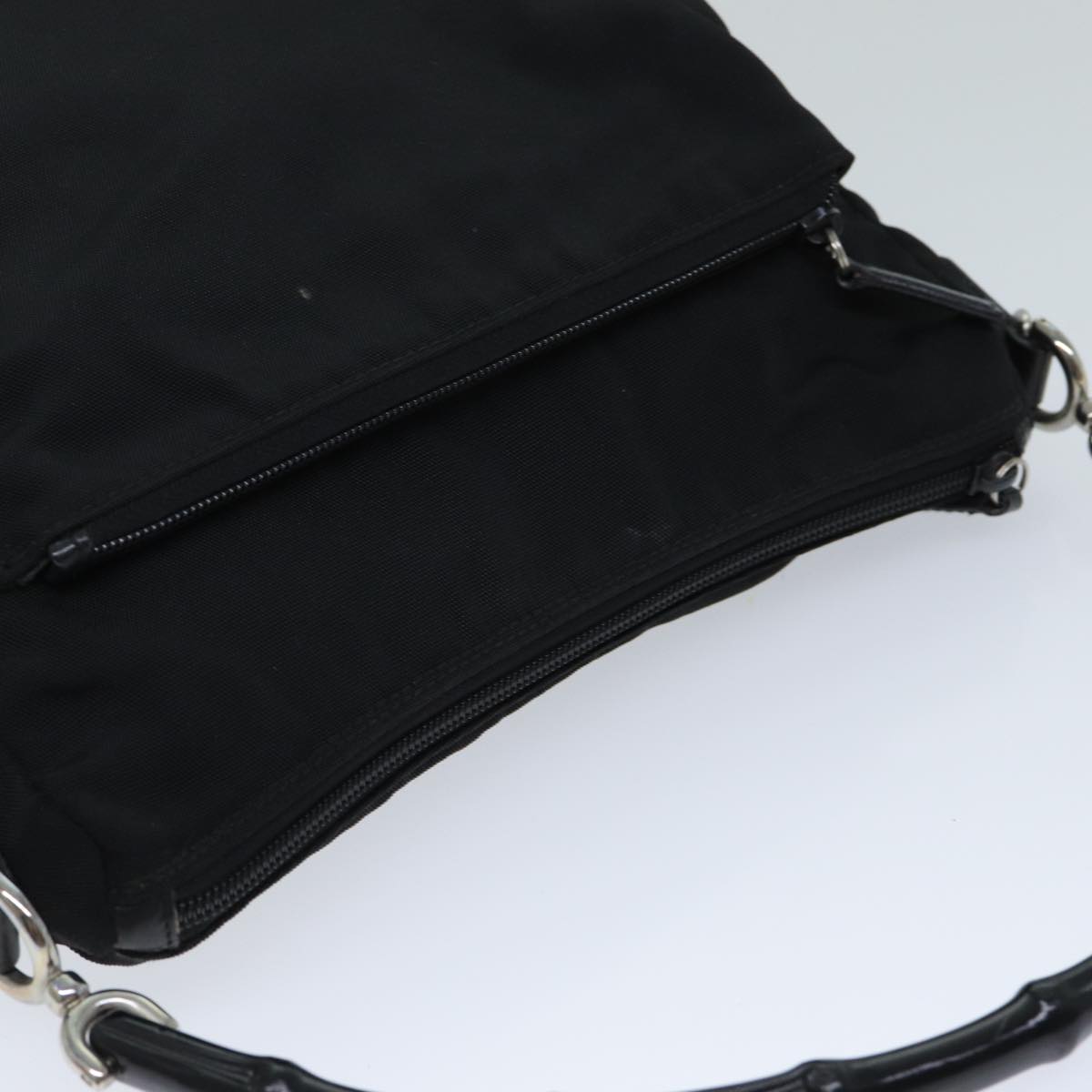 GUCCI Bamboo Shoulder Bag Nylon Black 000 0509 2122 ep4409