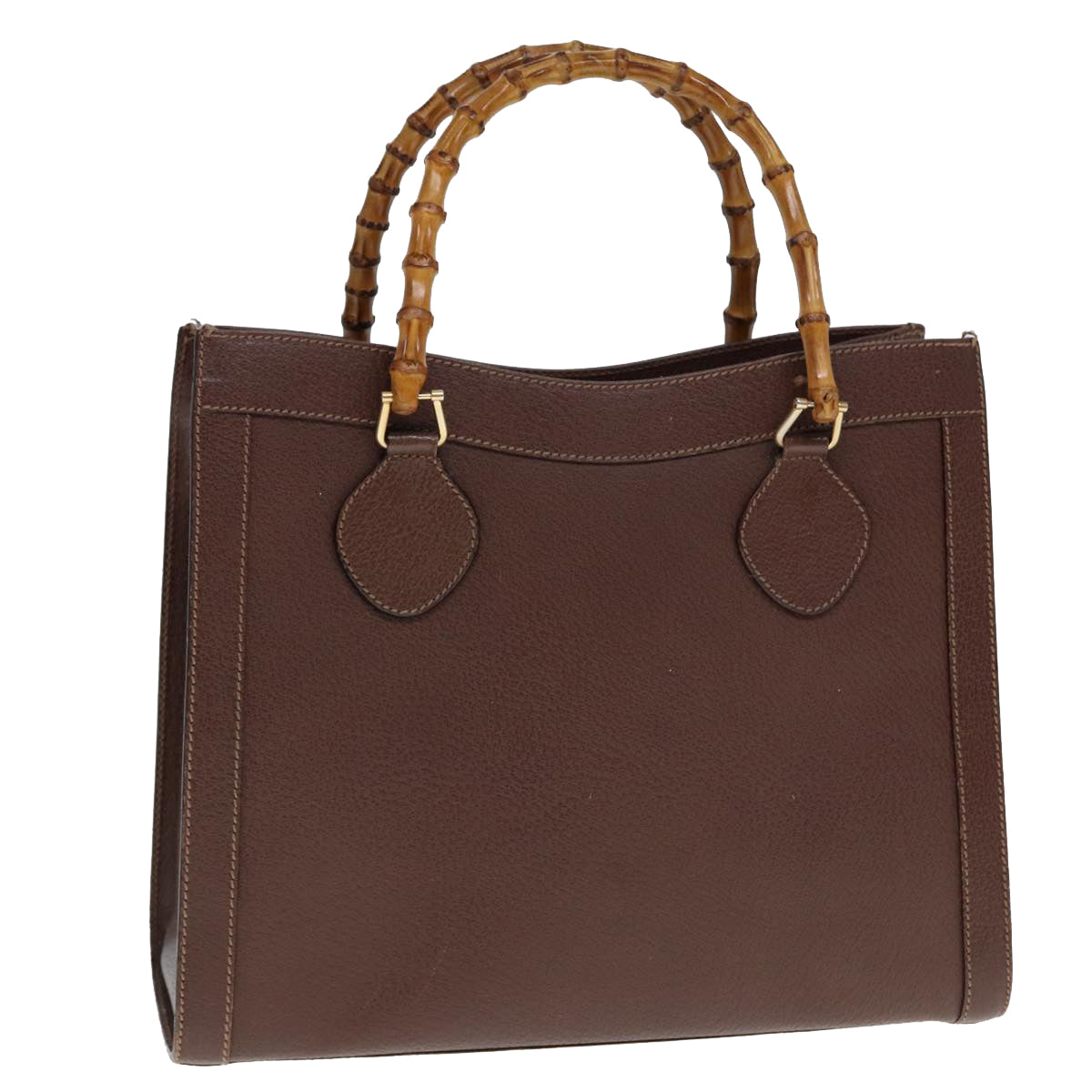 GUCCI Bamboo Tote Bag Leather Brown 002 1186 0269 ep4413