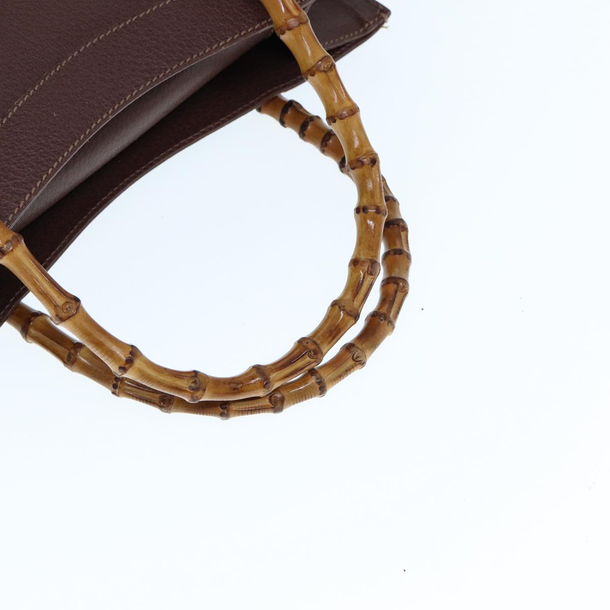 GUCCI Bamboo Tote Bag Leather Brown 002 1186 0269 ep4413