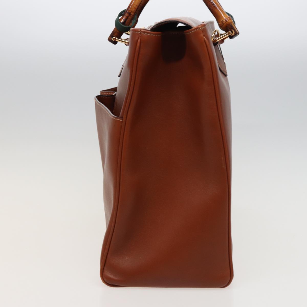 GUCCI Bamboo Tote Bag Leather 2way Brown 002 2855 0322 0 ep4414