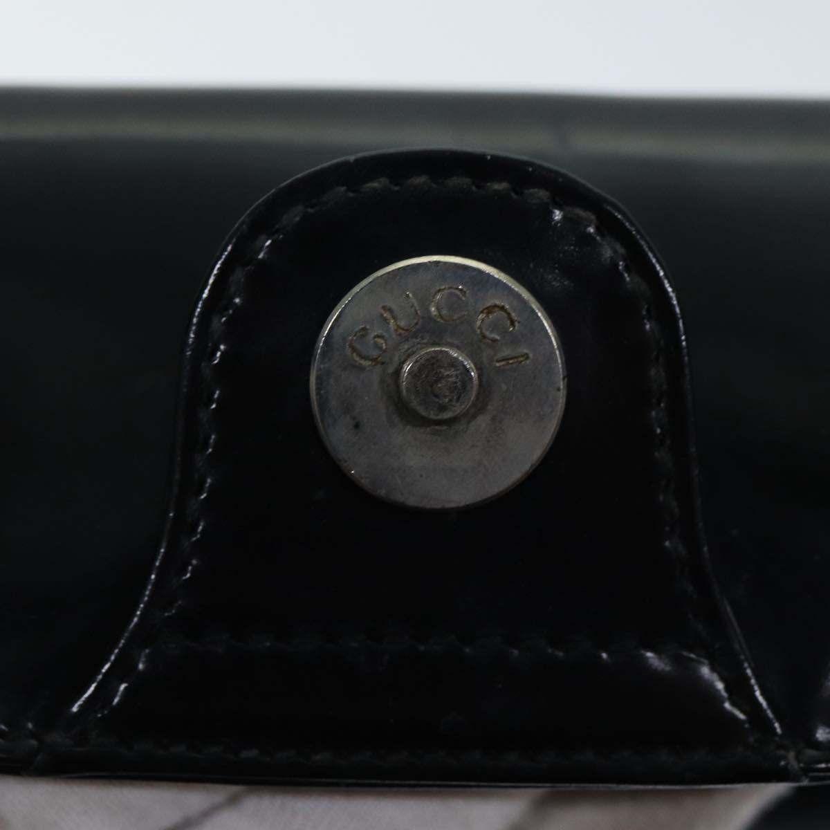 GUCCI Shoulder Bag Patent leather Black ep4433