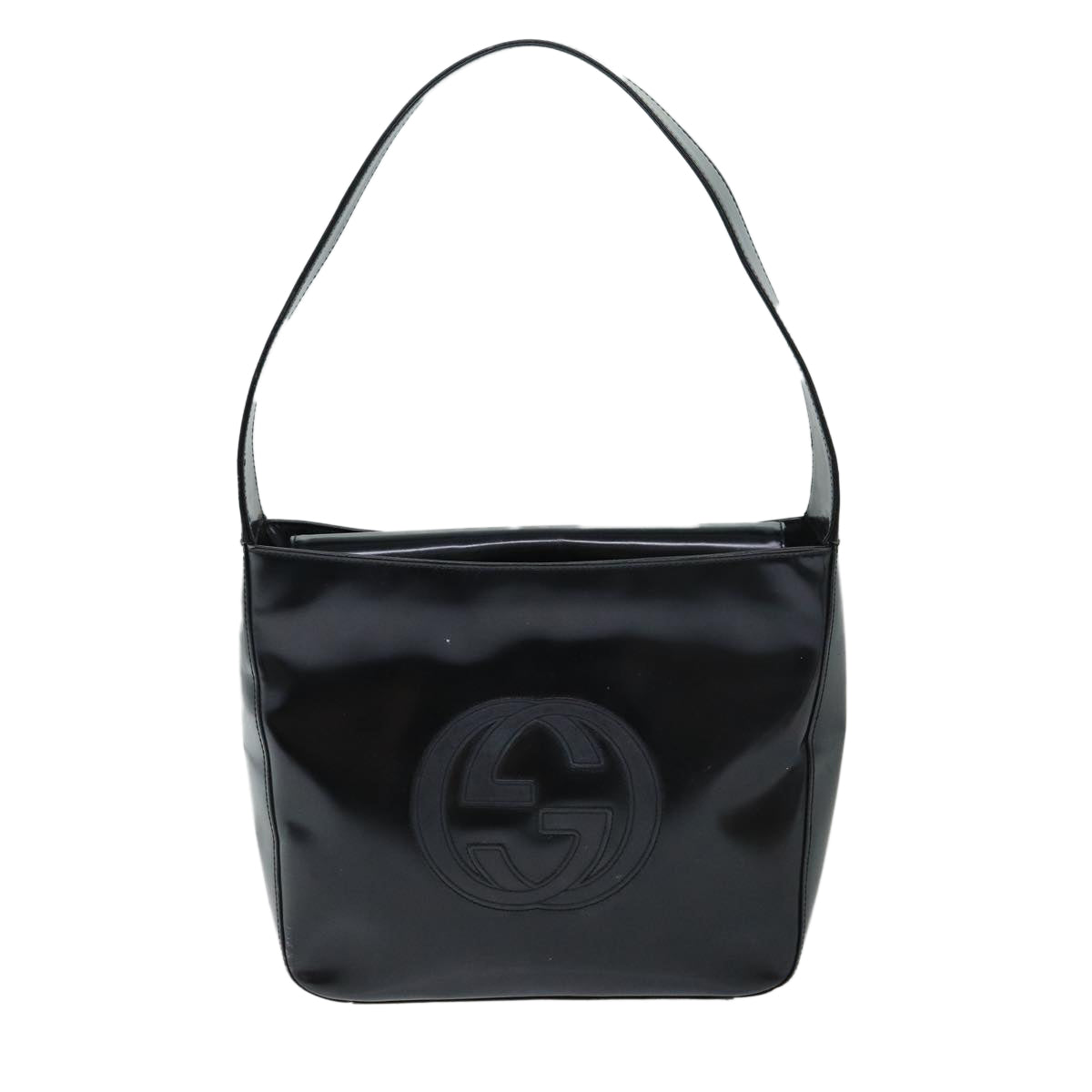 GUCCI Shoulder Bag Patent leather Black ep4433