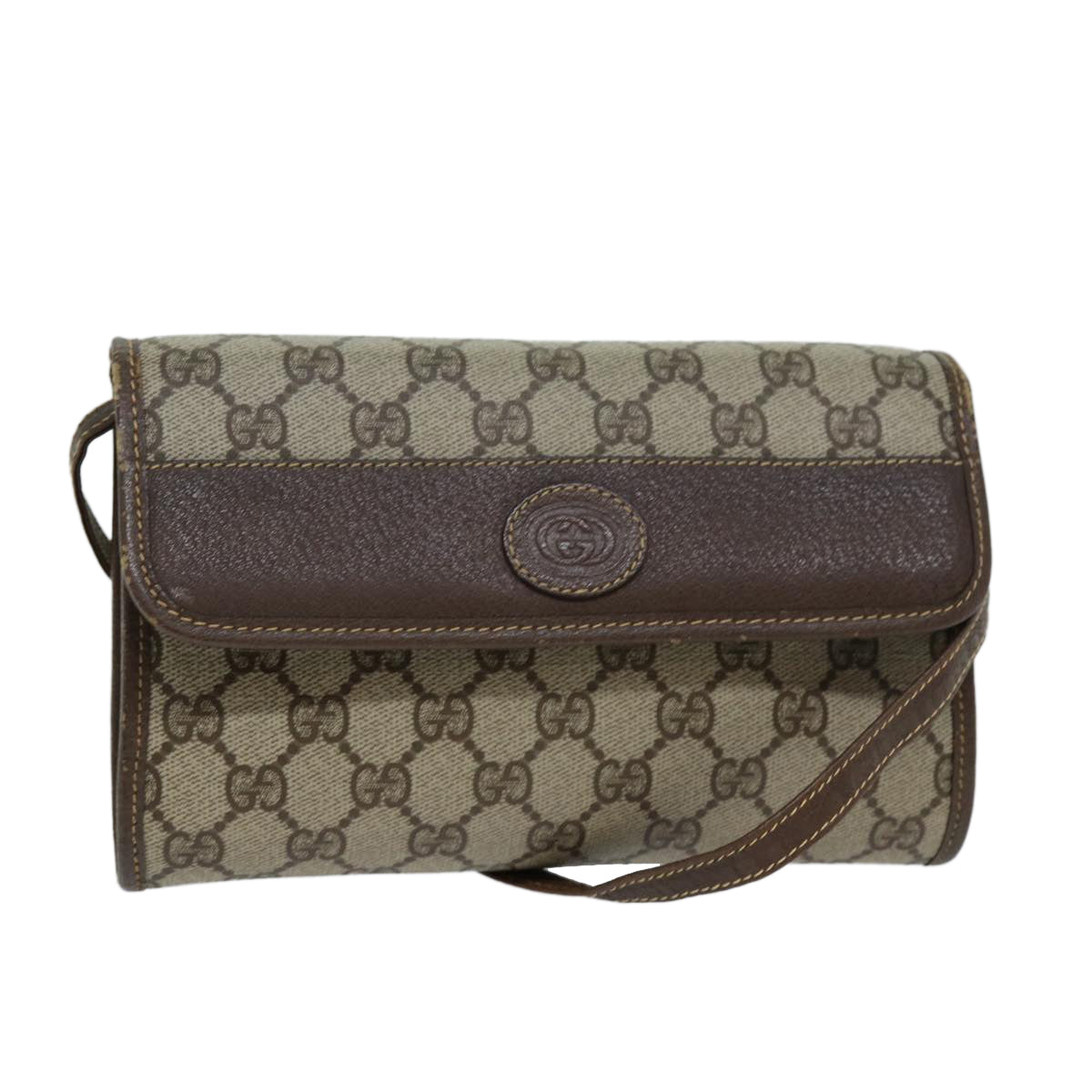GUCCI GG Supreme Shoulder Bag PVC Leather Beige 004 89 1041 ep4446