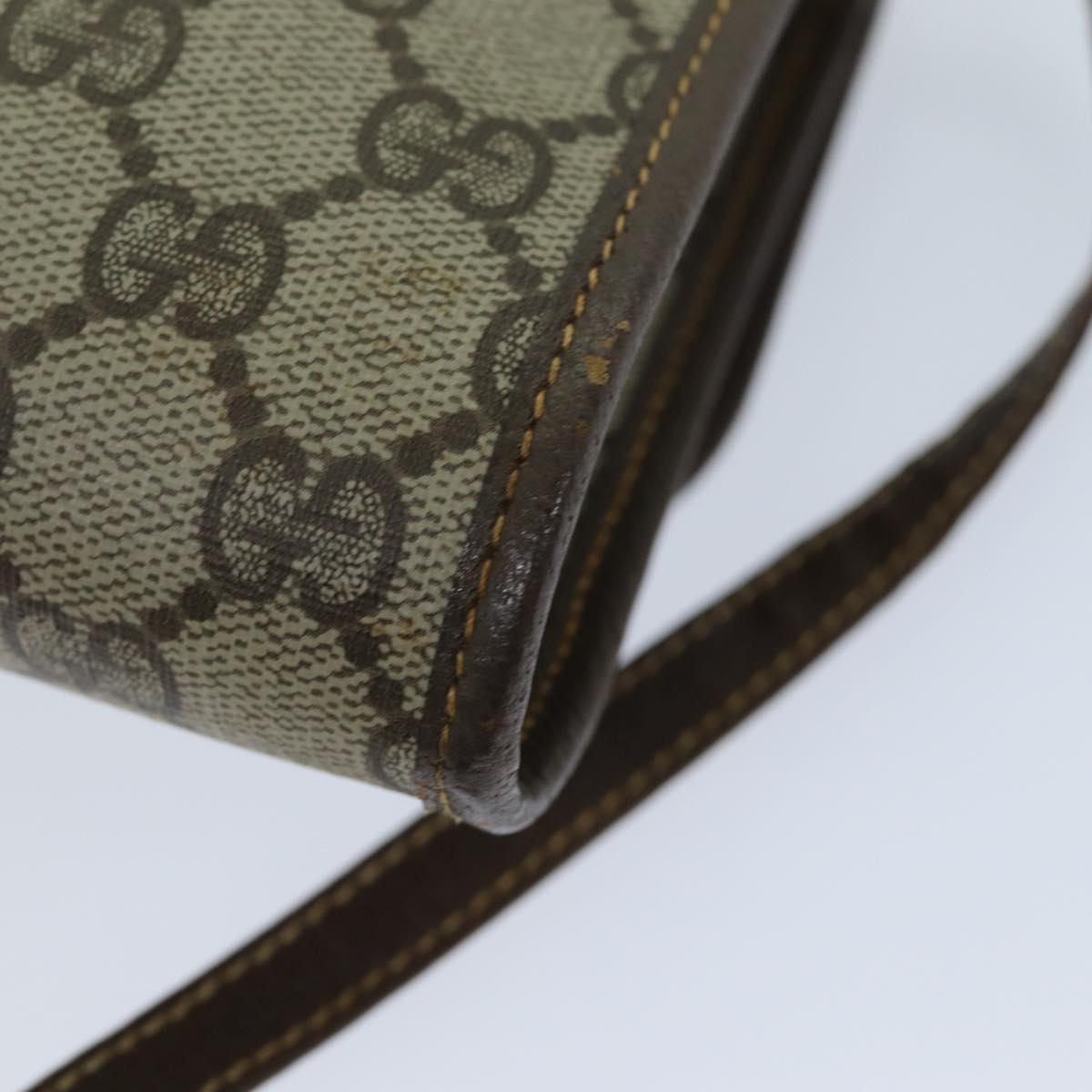 GUCCI GG Supreme Shoulder Bag PVC Leather Beige 004 89 1041 ep4446