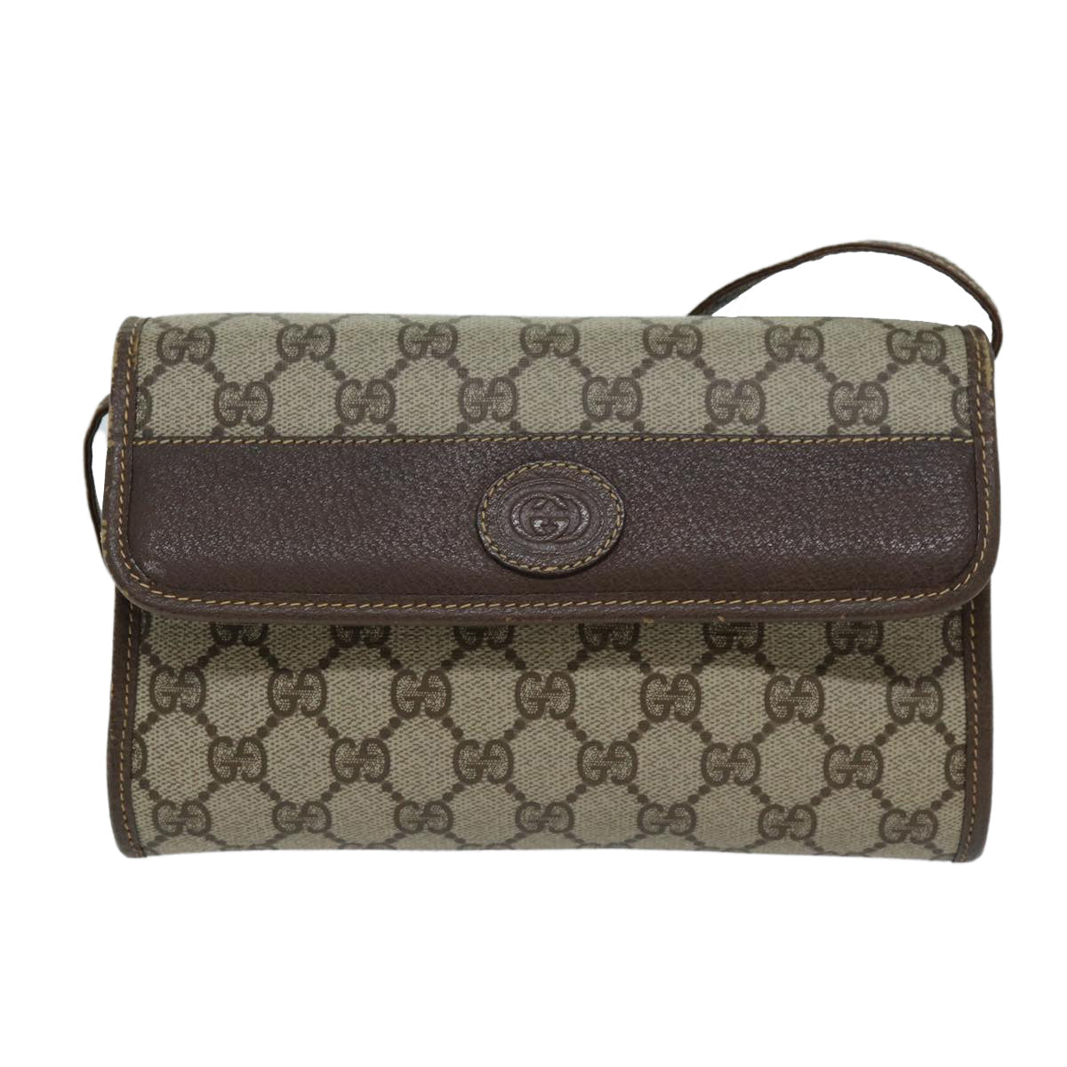 GUCCI GG Supreme Shoulder Bag PVC Leather Beige 004 89 1041 ep4446