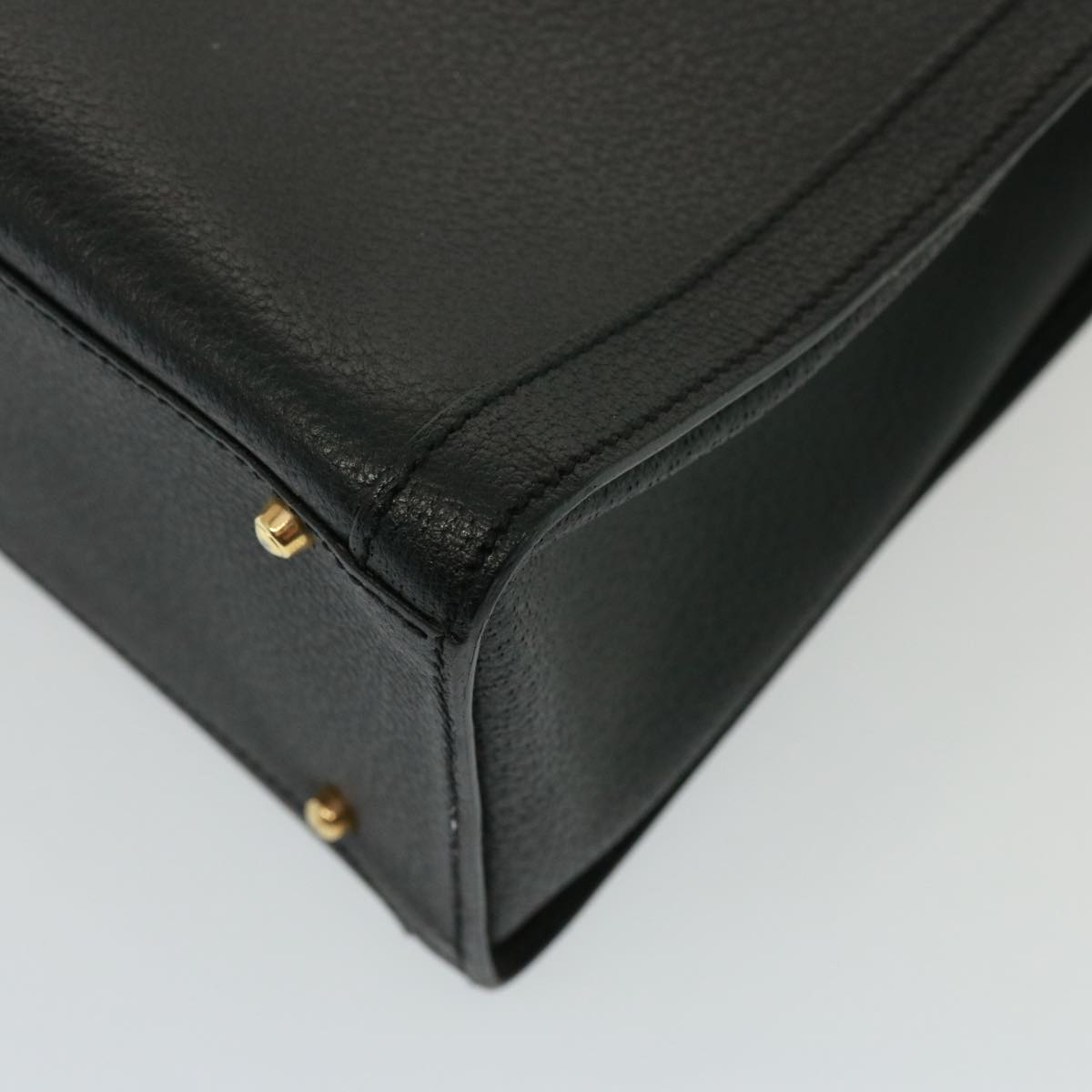 GUCCI Bamboo Tote Bag Leather Black 002 2853 0260 0 ep4449