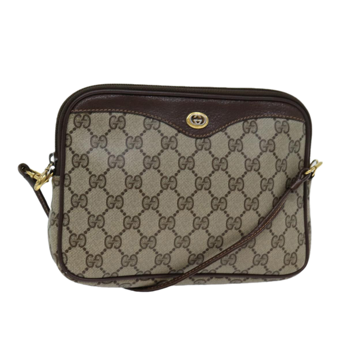 GUCCI GG Supreme Shoulder Bag Beige Brown 97 02 068 ep4465