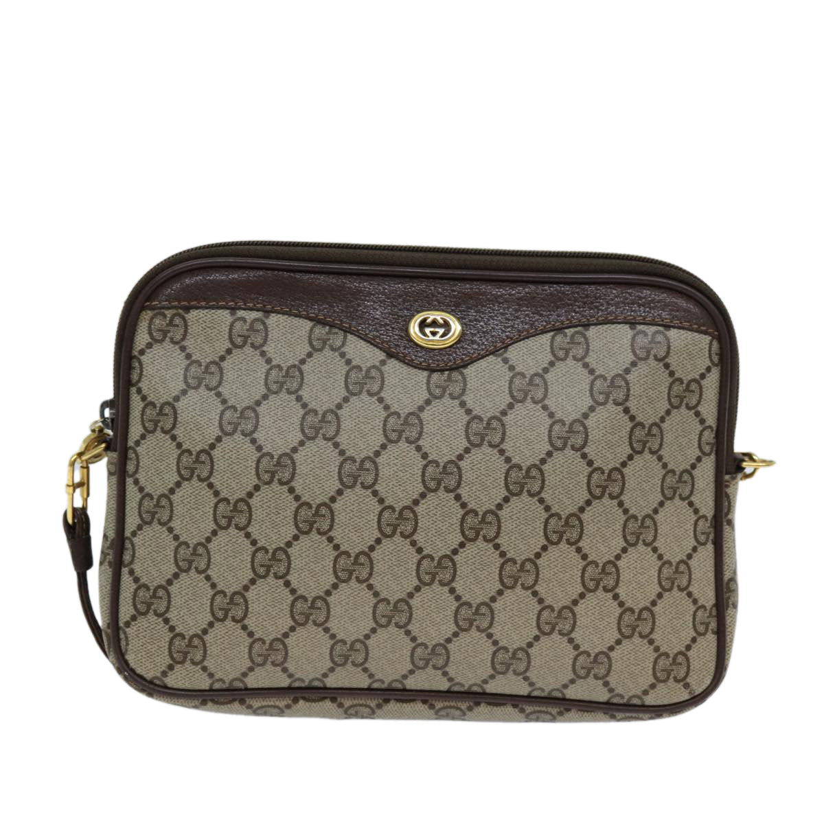 GUCCI GG Supreme Shoulder Bag Beige Brown 97 02 068 ep4465