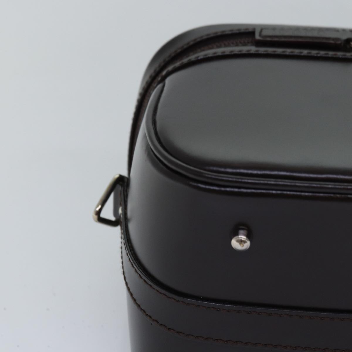 GUCCI Bamboo Vanity Cosmetic Pouch Patent Brown 013 2122 2490 ep4474