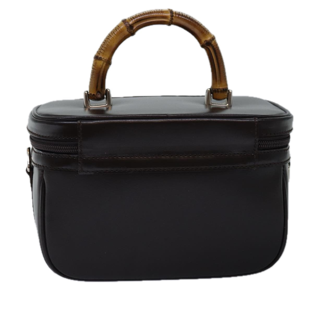 GUCCI Bamboo Vanity Cosmetic Pouch Patent Brown 013 2122 2490 ep4474