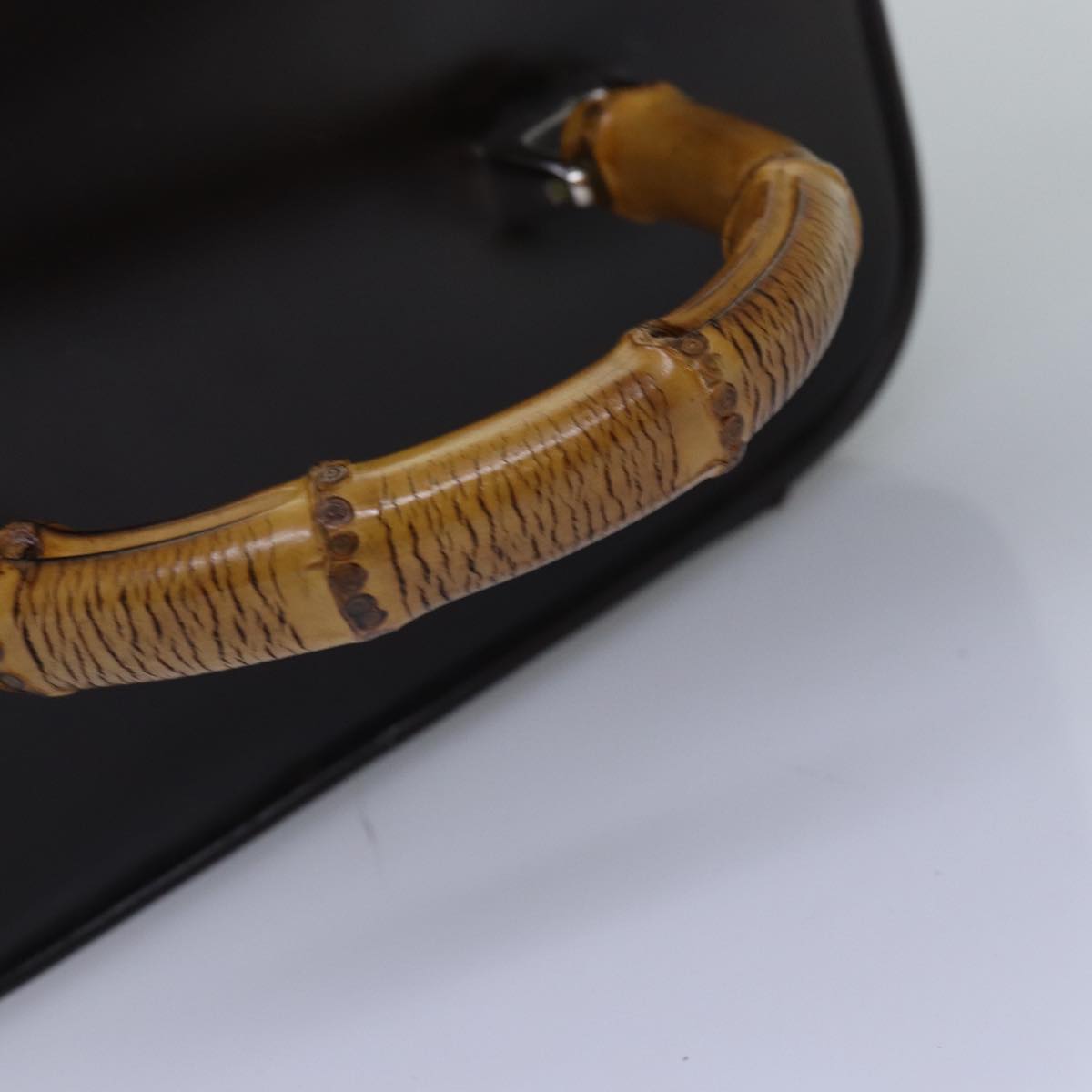 GUCCI Bamboo Vanity Cosmetic Pouch Patent Brown 013 2122 2490 ep4474