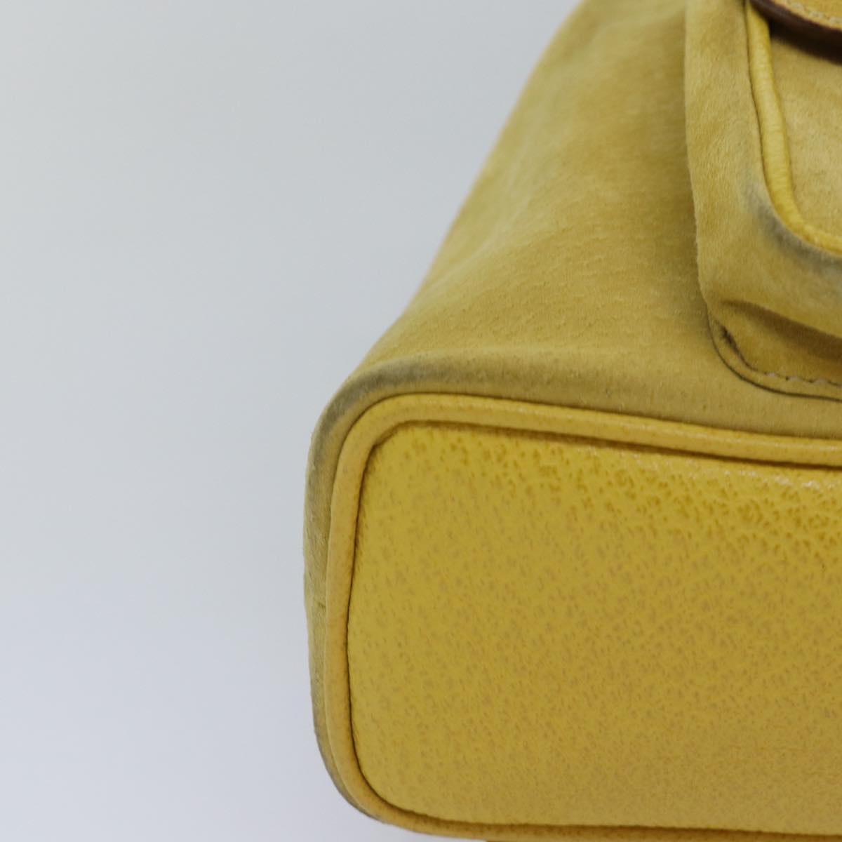 GUCCI Bamboo Hand Bag Suede Yellow 003 1705 0030 ep4483