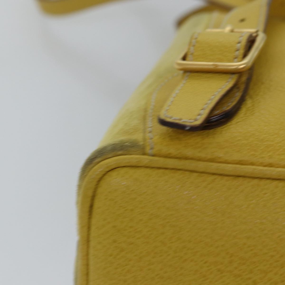 GUCCI Bamboo Hand Bag Suede Yellow 003 1705 0030 ep4483