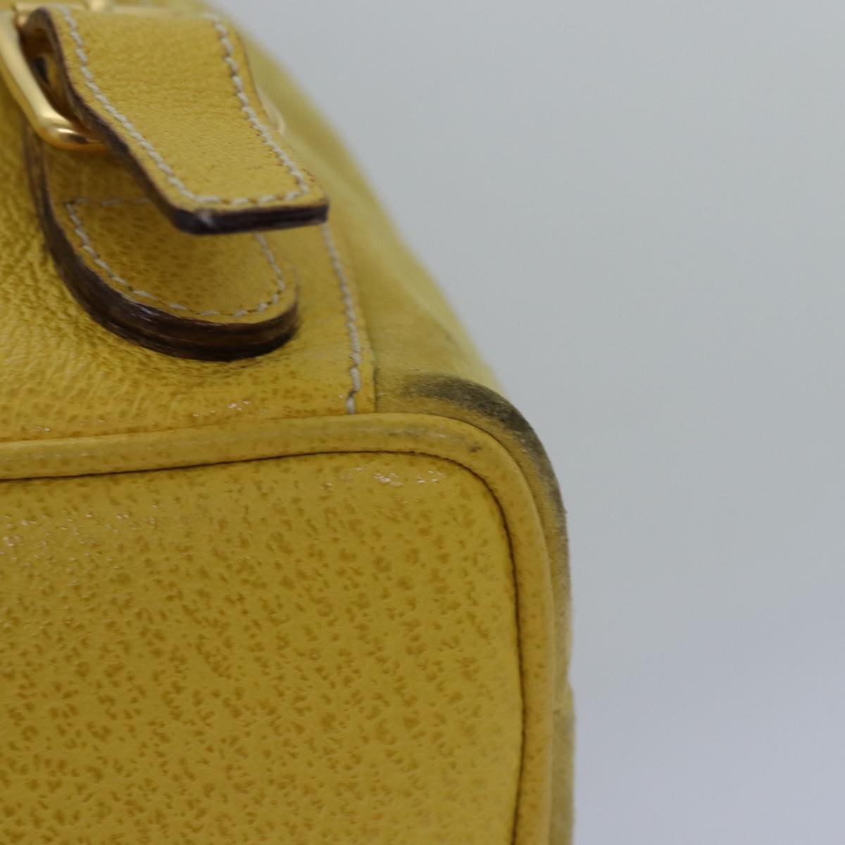 GUCCI Bamboo Hand Bag Suede Yellow 003 1705 0030 ep4483