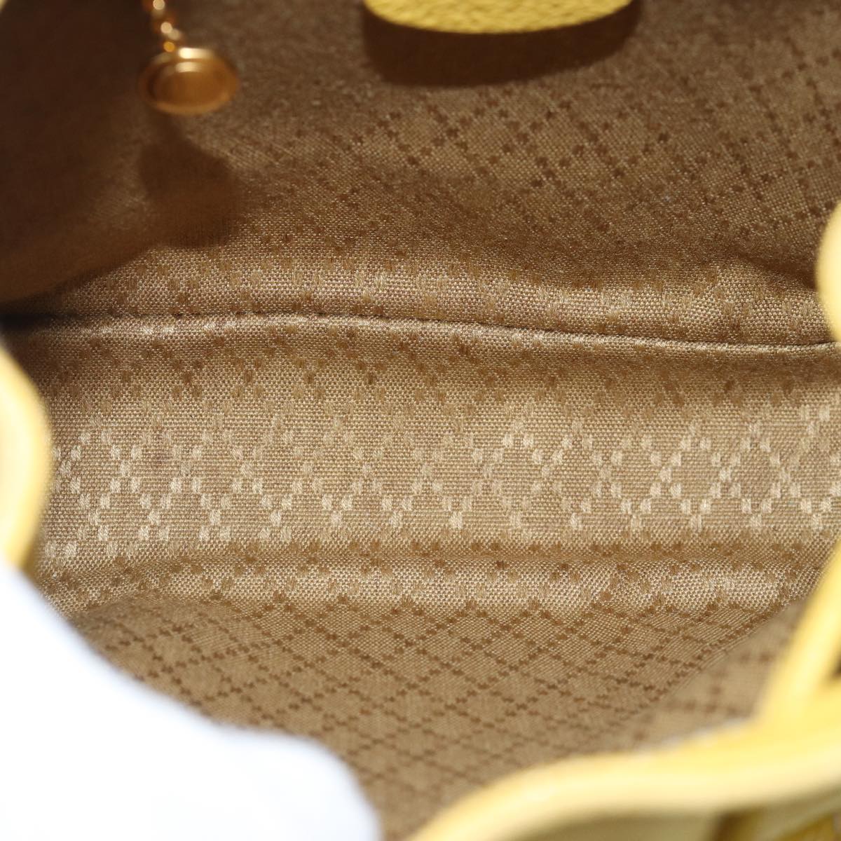 GUCCI Bamboo Hand Bag Suede Yellow 003 1705 0030 ep4483