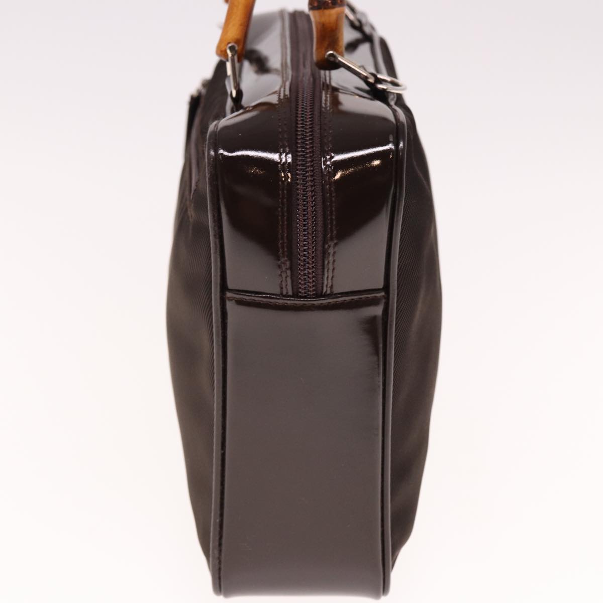 GUCCI Bamboo Hand Bag Canvas Black ep4495