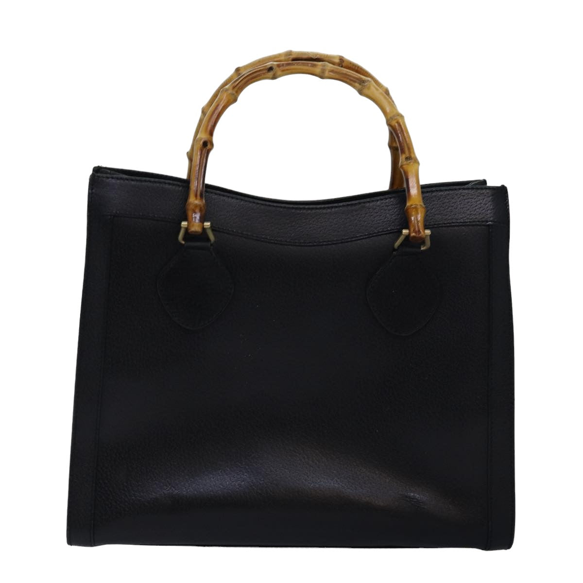 GUCCI Bamboo Tote Bag Leather Black 002 2123 0260 ep4496