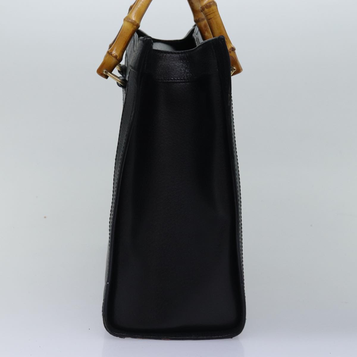 GUCCI Bamboo Tote Bag Leather Black 002 2123 0260 ep4496