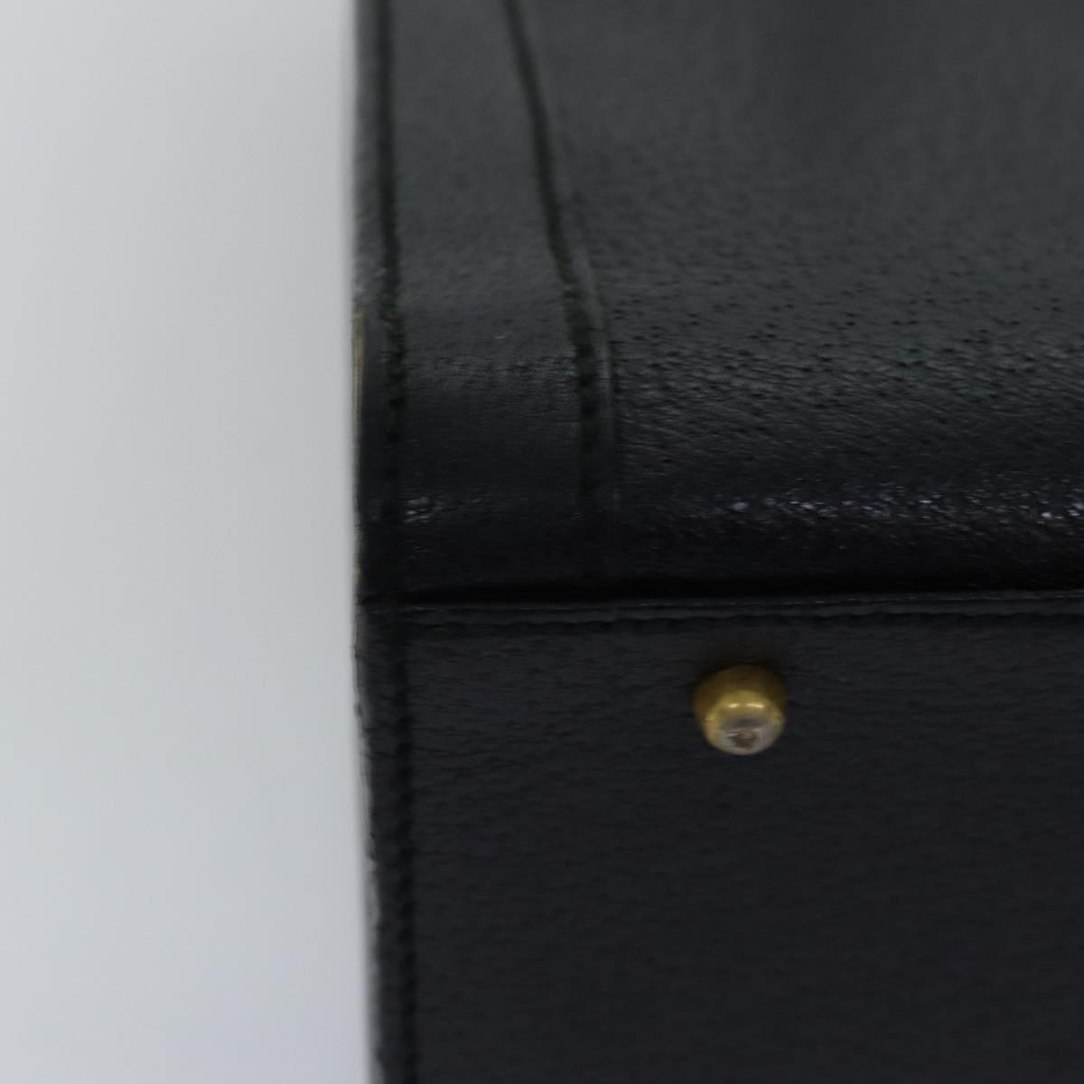 GUCCI Bamboo Hand Bag Leather Black 002 0260 2615 ep4498
