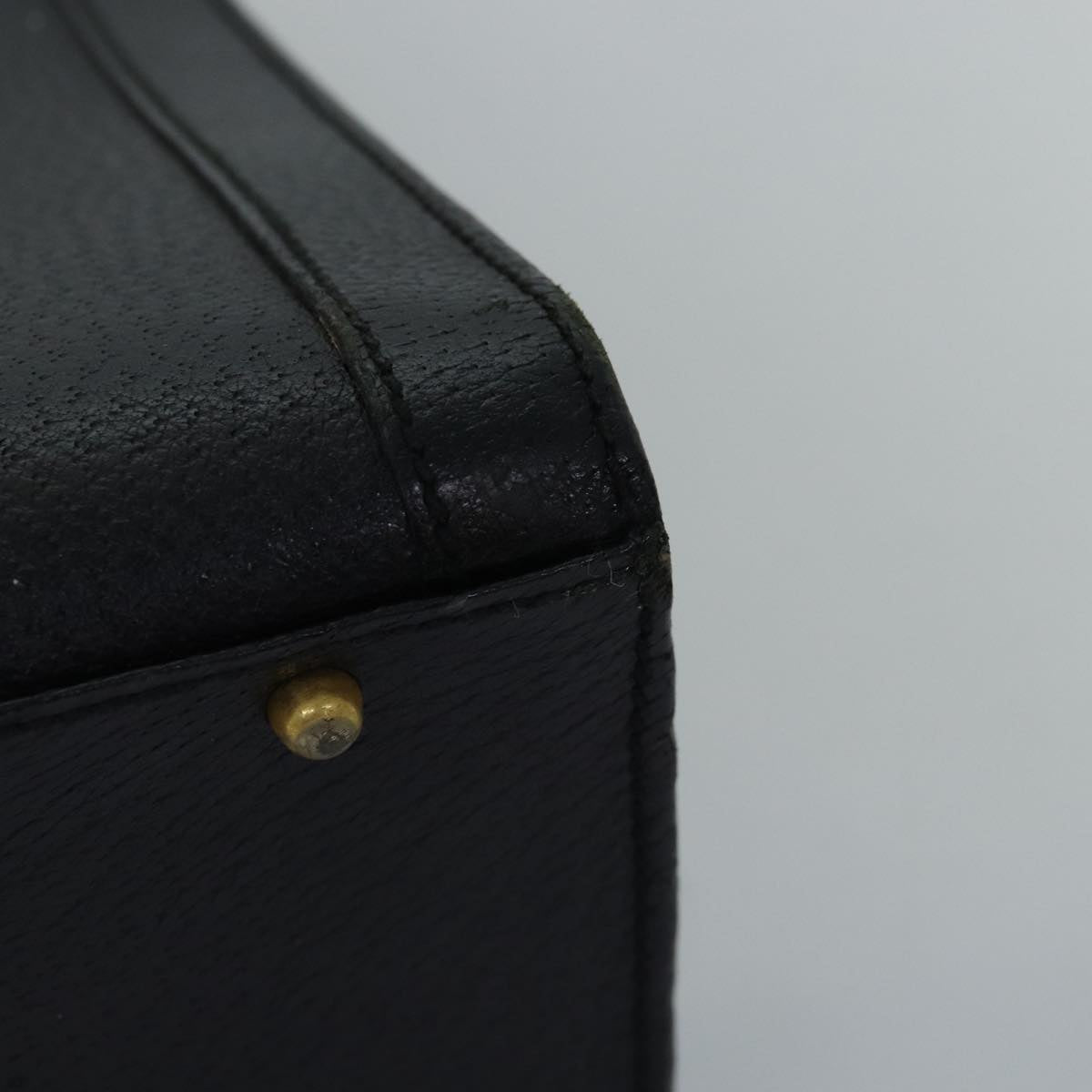 GUCCI Bamboo Hand Bag Leather Black 002 0260 2615 ep4498
