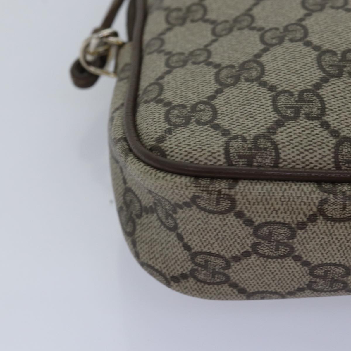 GUCCI GG Supreme Shoulder Bag PVC Beige 97 02 068 ep4507