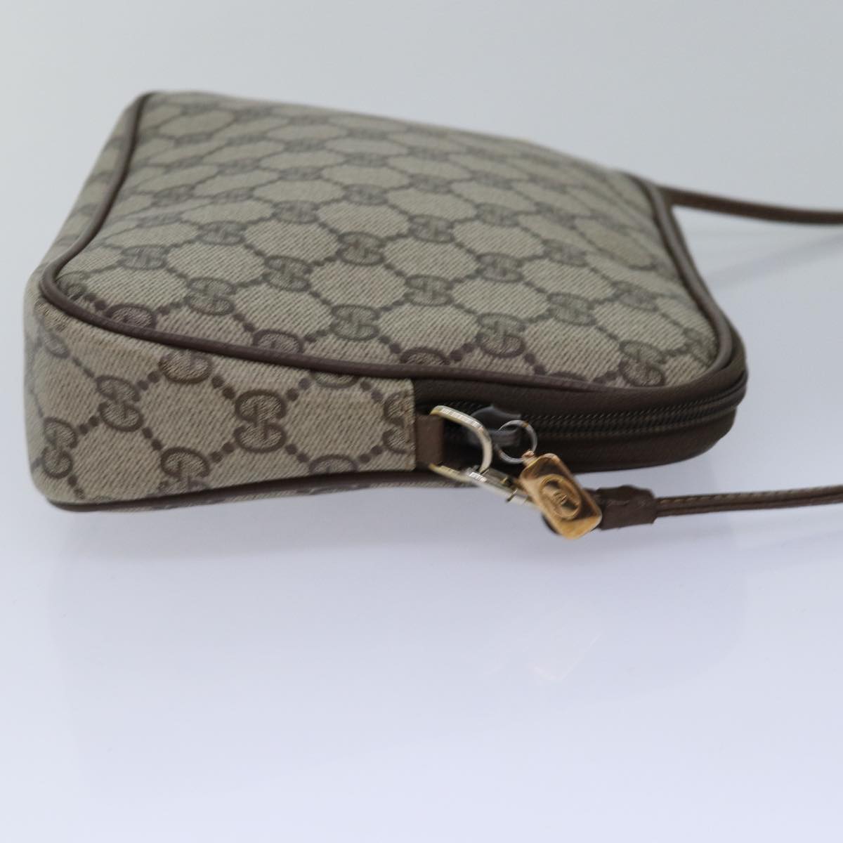 GUCCI GG Supreme Shoulder Bag PVC Beige 97 02 068 ep4507