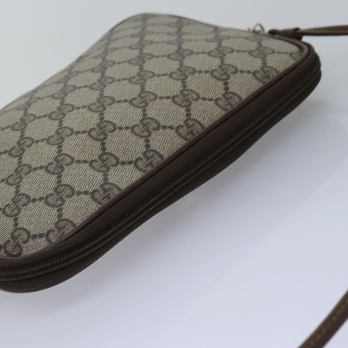GUCCI GG Supreme Shoulder Bag PVC Beige 97 02 068 ep4507