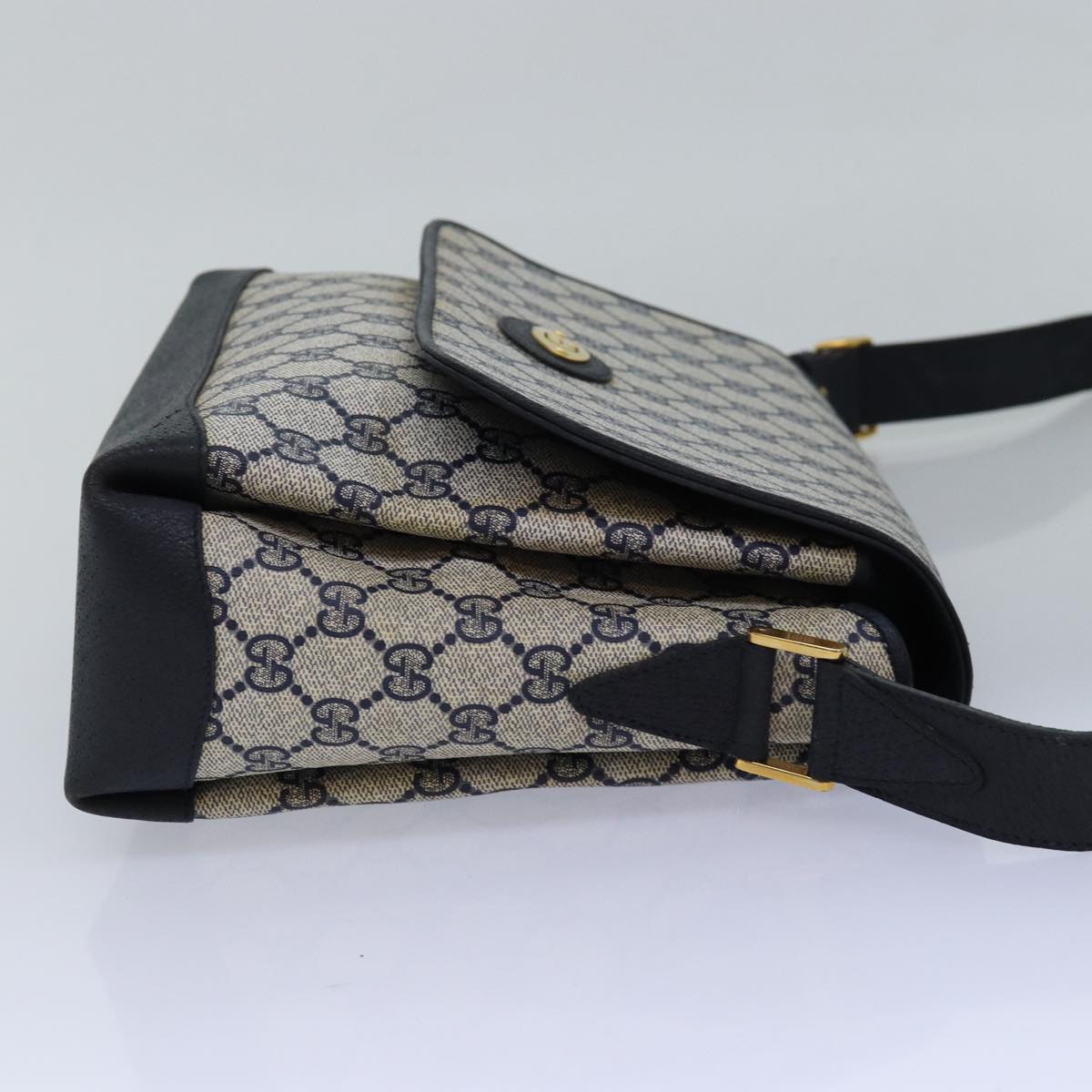 GUCCI GG Supreme Shoulder Bag PVC Navy 001 406 0141 ep4514