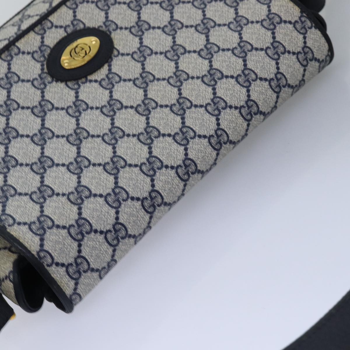 GUCCI GG Supreme Shoulder Bag PVC Navy 001 406 0141 ep4514