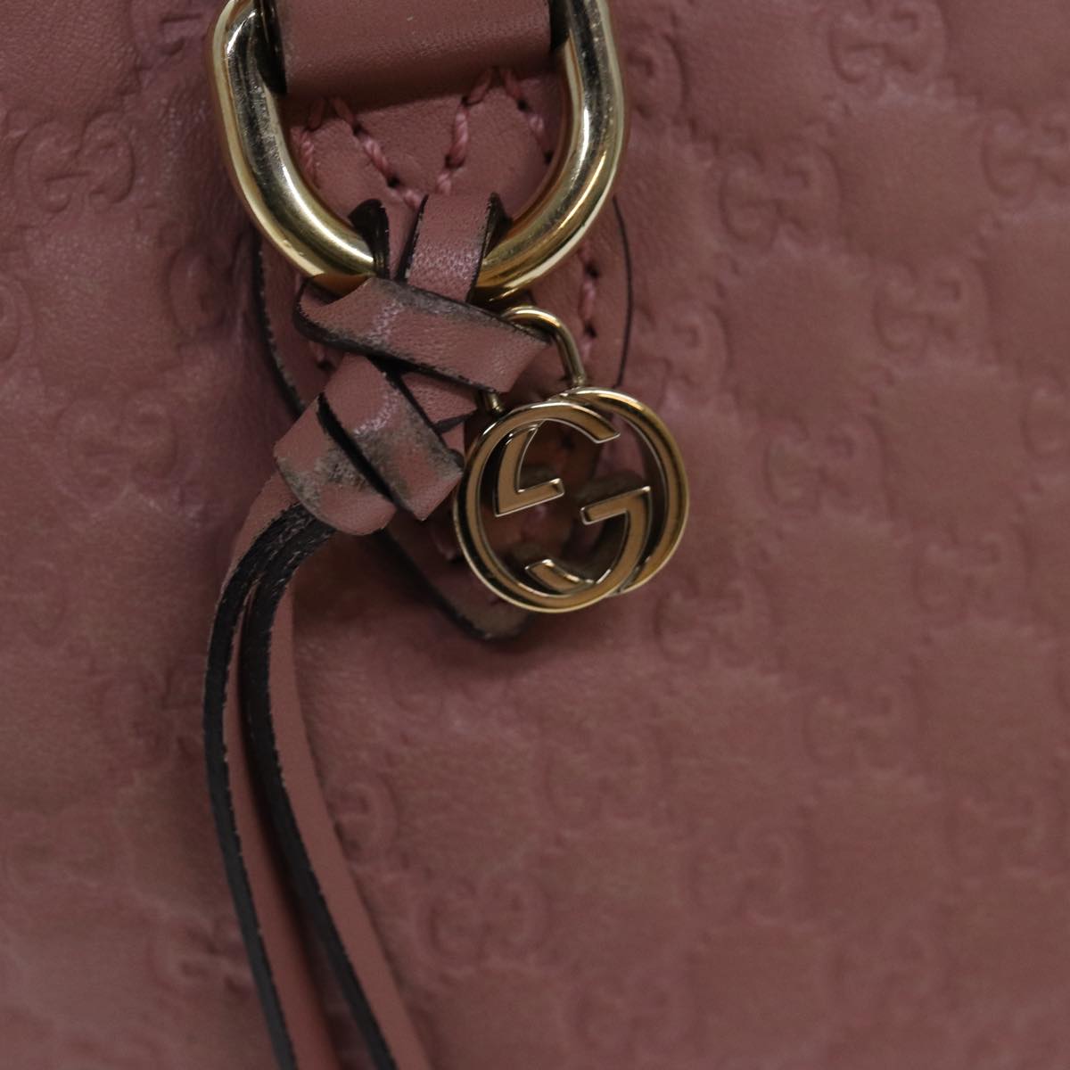 GUCCI Micro GG Canvas Guccissima Hand Bag Outlet 2way Pink 449241 ep4516