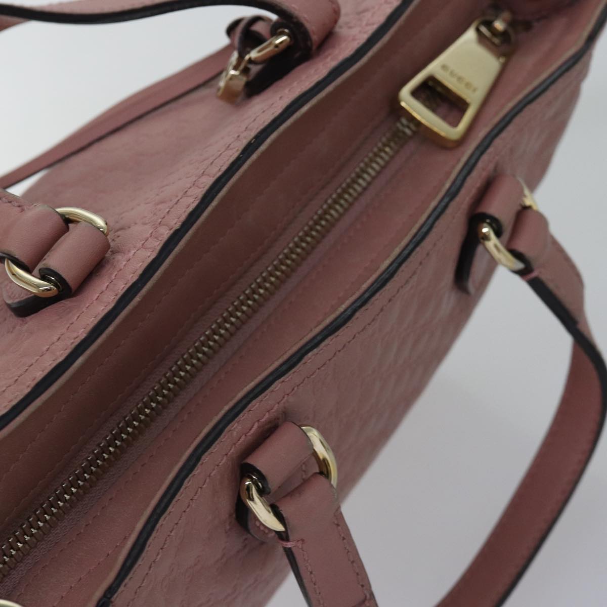 GUCCI Micro GG Canvas Guccissima Hand Bag Outlet 2way Pink 449241 ep4516