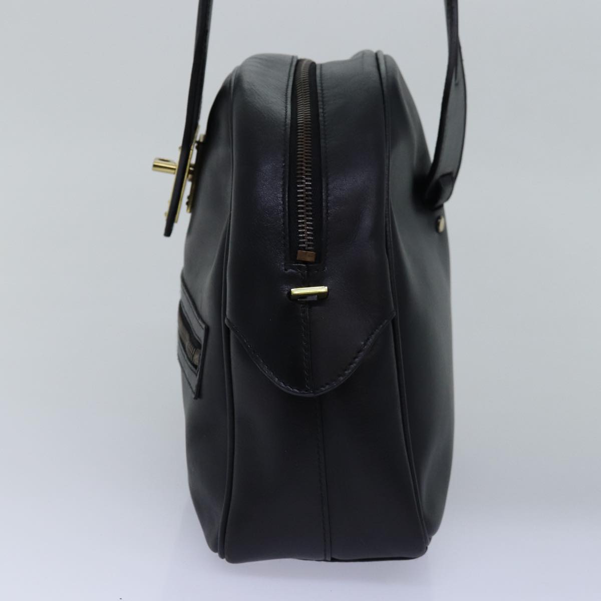 GUCCI Shoulder Bag Leather 2way Black ep4525