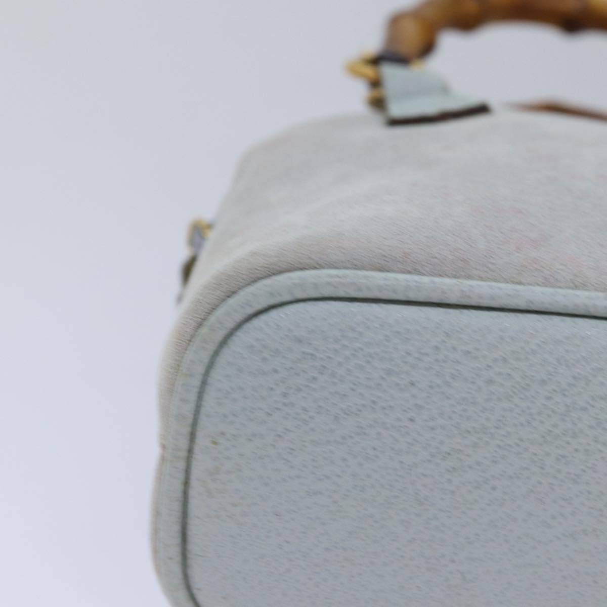 GUCCI Bamboo Hand Bag 2way Gray 007 2865 0231 ep4533
