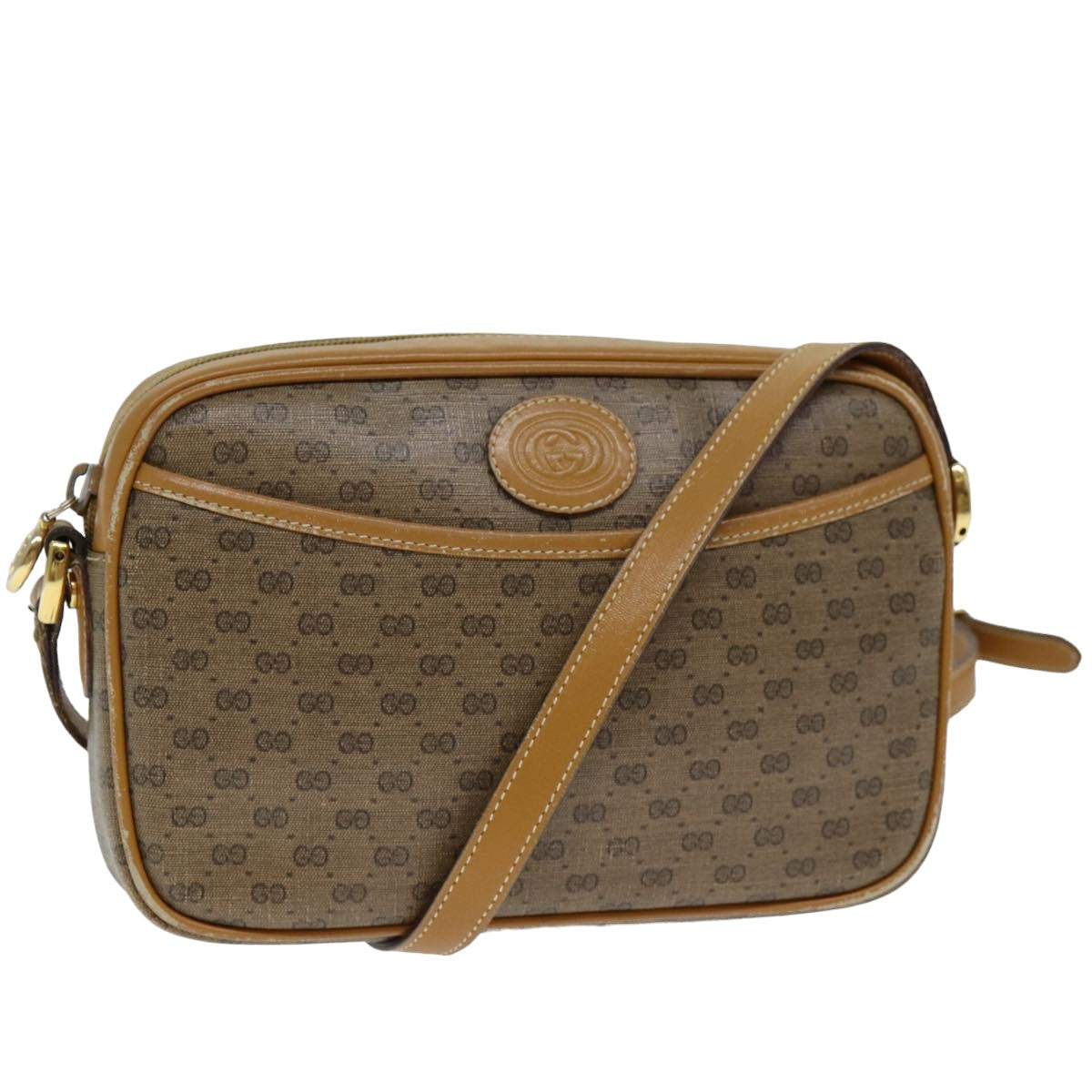 GUCCI Micro GG Canvas Shoulder Bag Beige 007 113 0095 ep4535