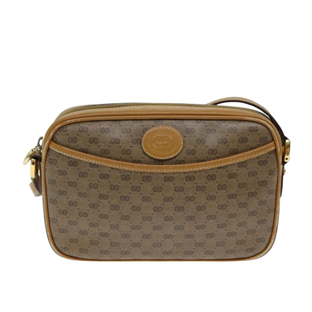GUCCI Micro GG Canvas Shoulder Bag Beige 007 113 0095 ep4535