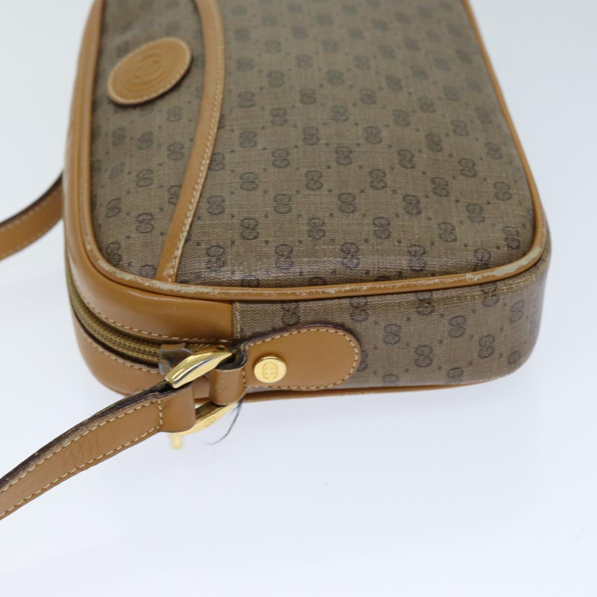 GUCCI Micro GG Canvas Shoulder Bag Beige 007 113 0095 ep4535