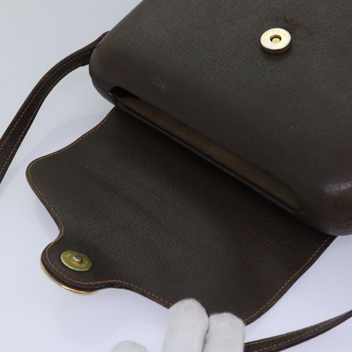 GUCCI Shoulder Bag Leather Brown 001 085 3041 ep4537