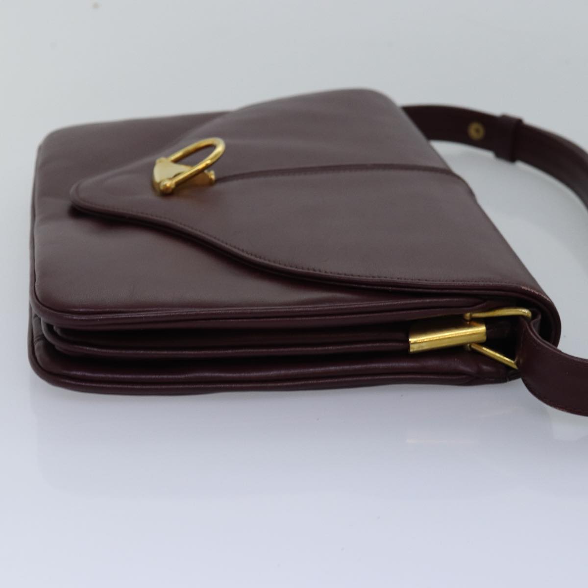 GUCCI Shoulder Bag Leather Bordeaux ep4539