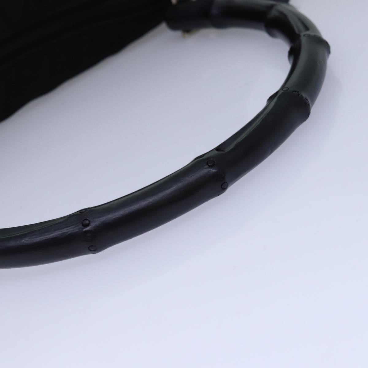 GUCCI Bamboo Shoulder Bag Nylon Black 35692 ep4545