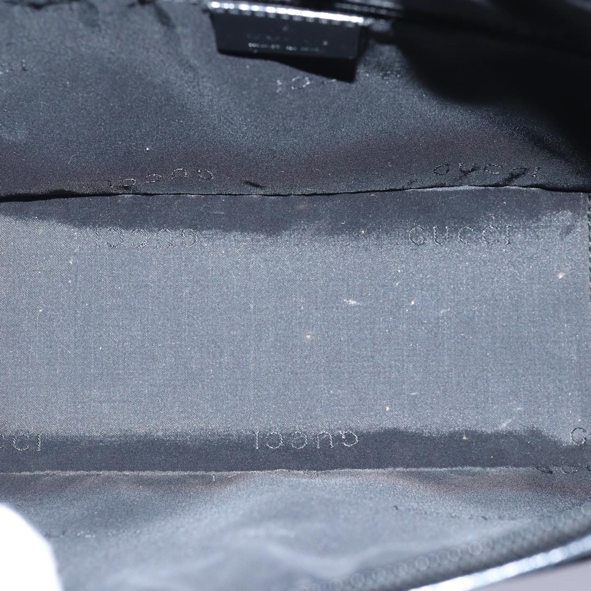GUCCI Bamboo Hand Bag Nylon 2way Black 000 0828 2058 ep4550