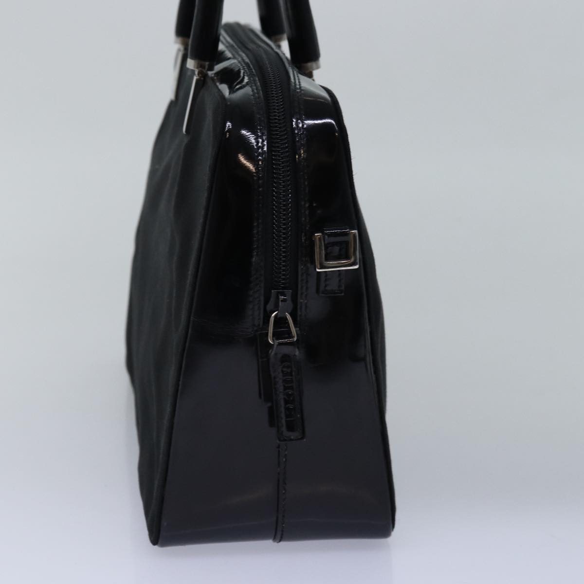 GUCCI Bamboo Hand Bag Nylon 2way Black 000 0828 2058 ep4550