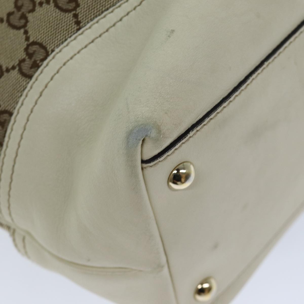 GUCCI GG Canvas Tote Bag Beige 169945 ep4555