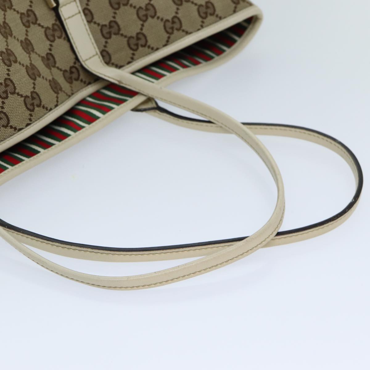 GUCCI GG Canvas Tote Bag Beige 169945 ep4555
